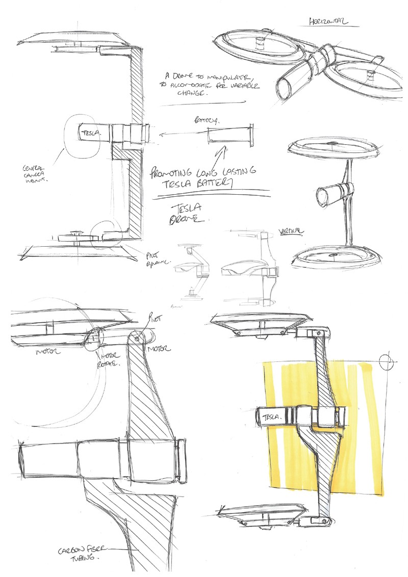 The Tesla Drone工業設計作品賞析