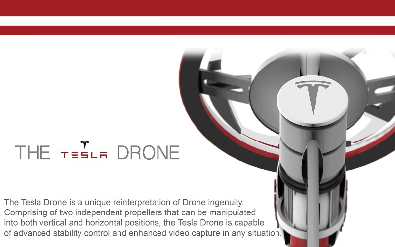 The Tesla Drone工業設計作品賞析
