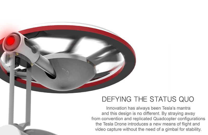 The Tesla Drone工業設計作品賞析