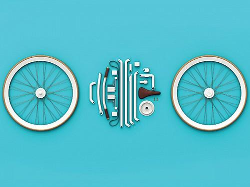 概念折疊自行車工業設計作品賞析