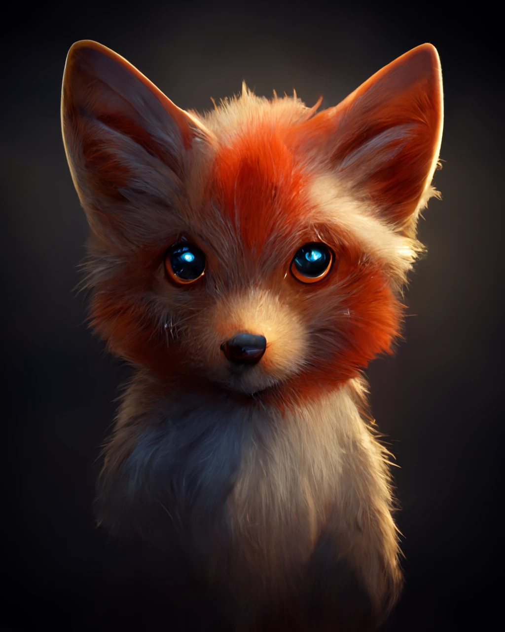 迷人红狐：虚幻引擎呈现最可爱的肖像