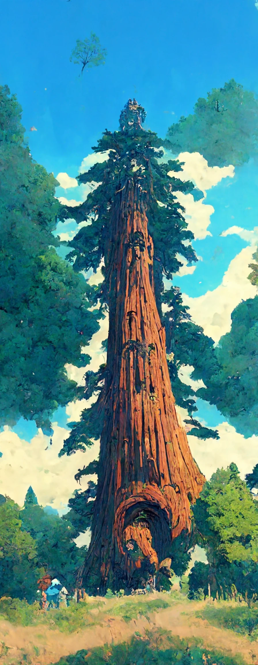 宫崎骏吉卜力创作的史诗般红杉树