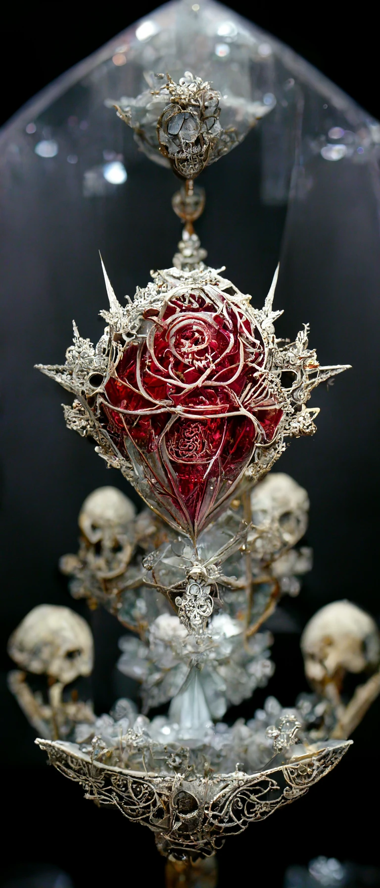 精细水晶死亡玫瑰，高度详细，限量600，仅剩2个