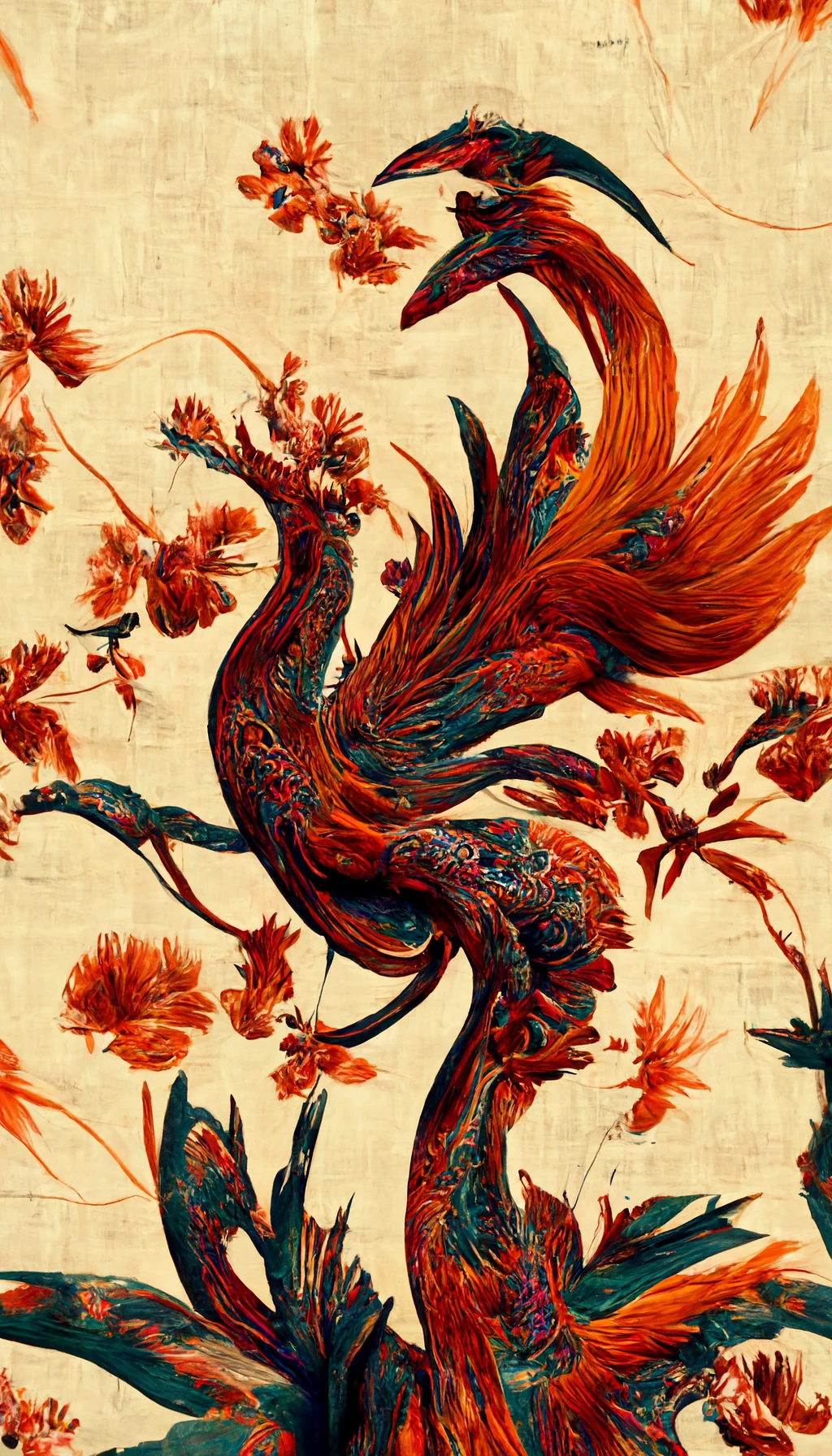 中国蜡染：花卉与虚幻世界