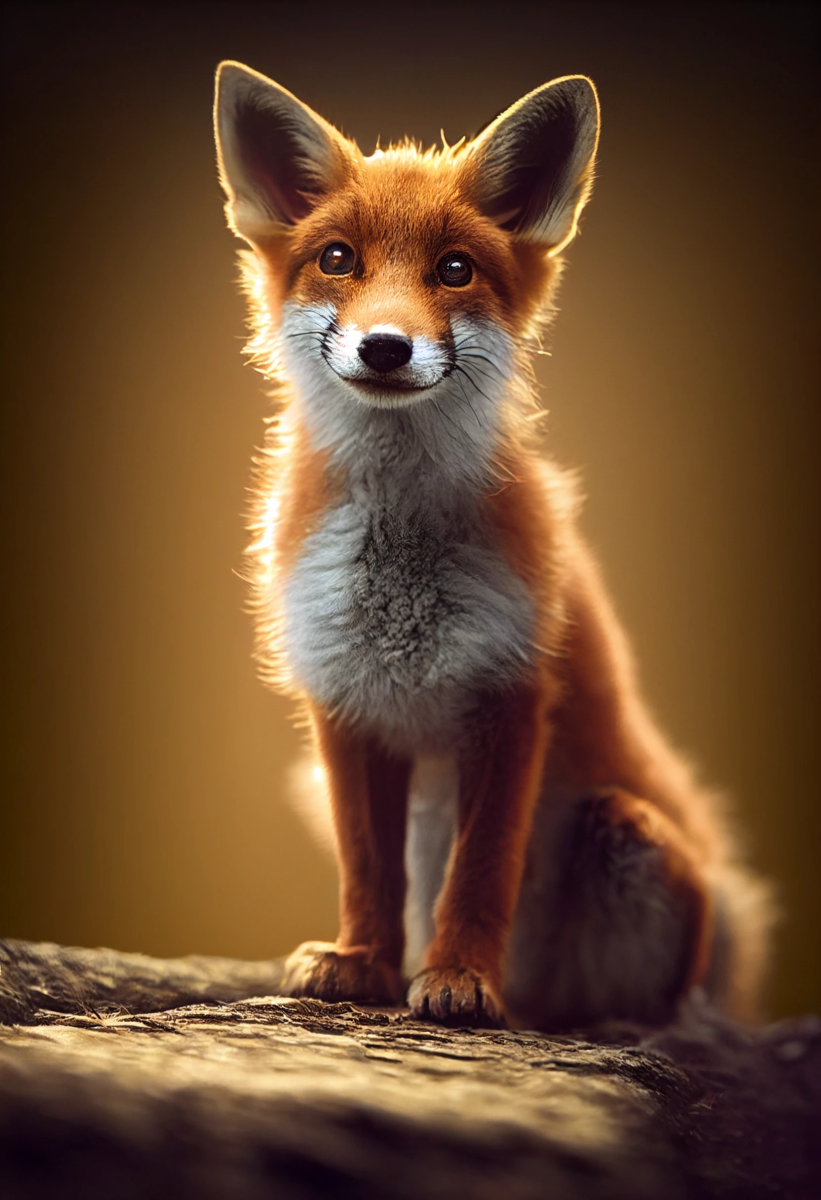 可爱狐狸小狗：电影级灯光，获奖照片，80mm创意测试