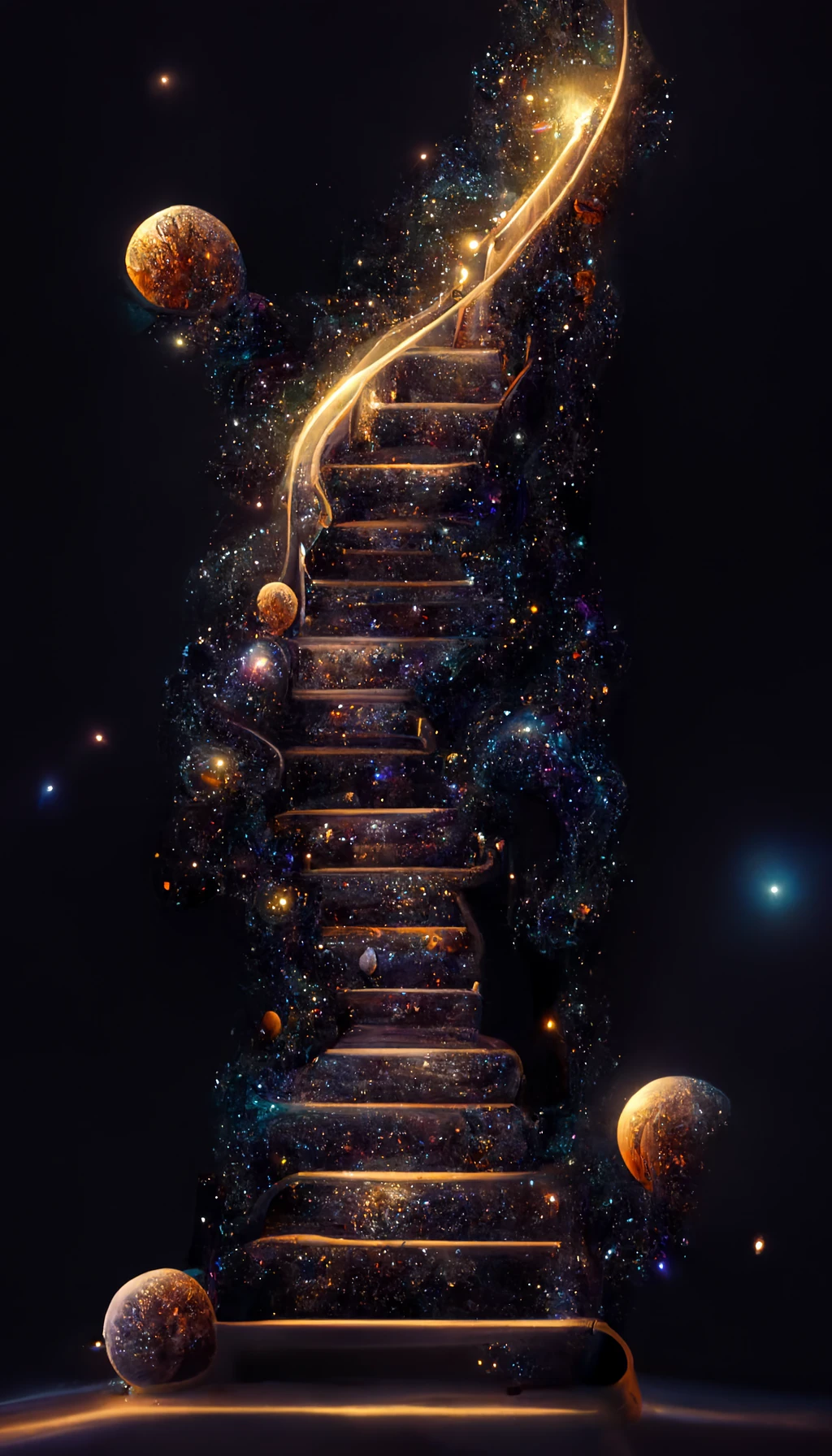 星际楼梯，高清4K，亚9:16