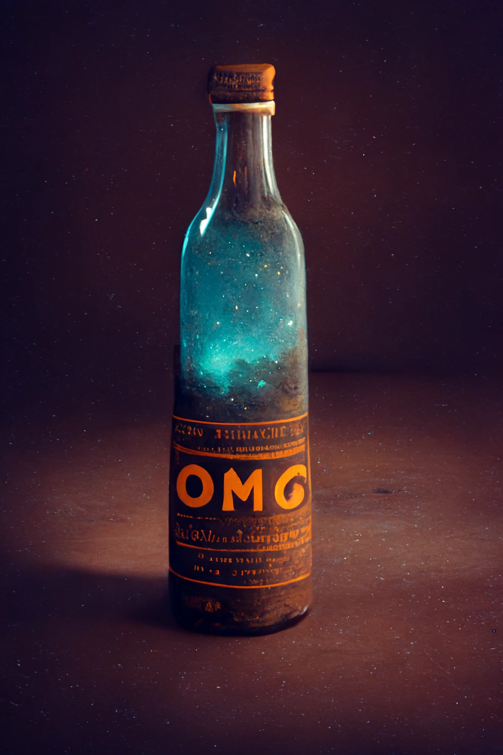 OMG银河系瓶，4K虚幻渲染，神秘亮灯