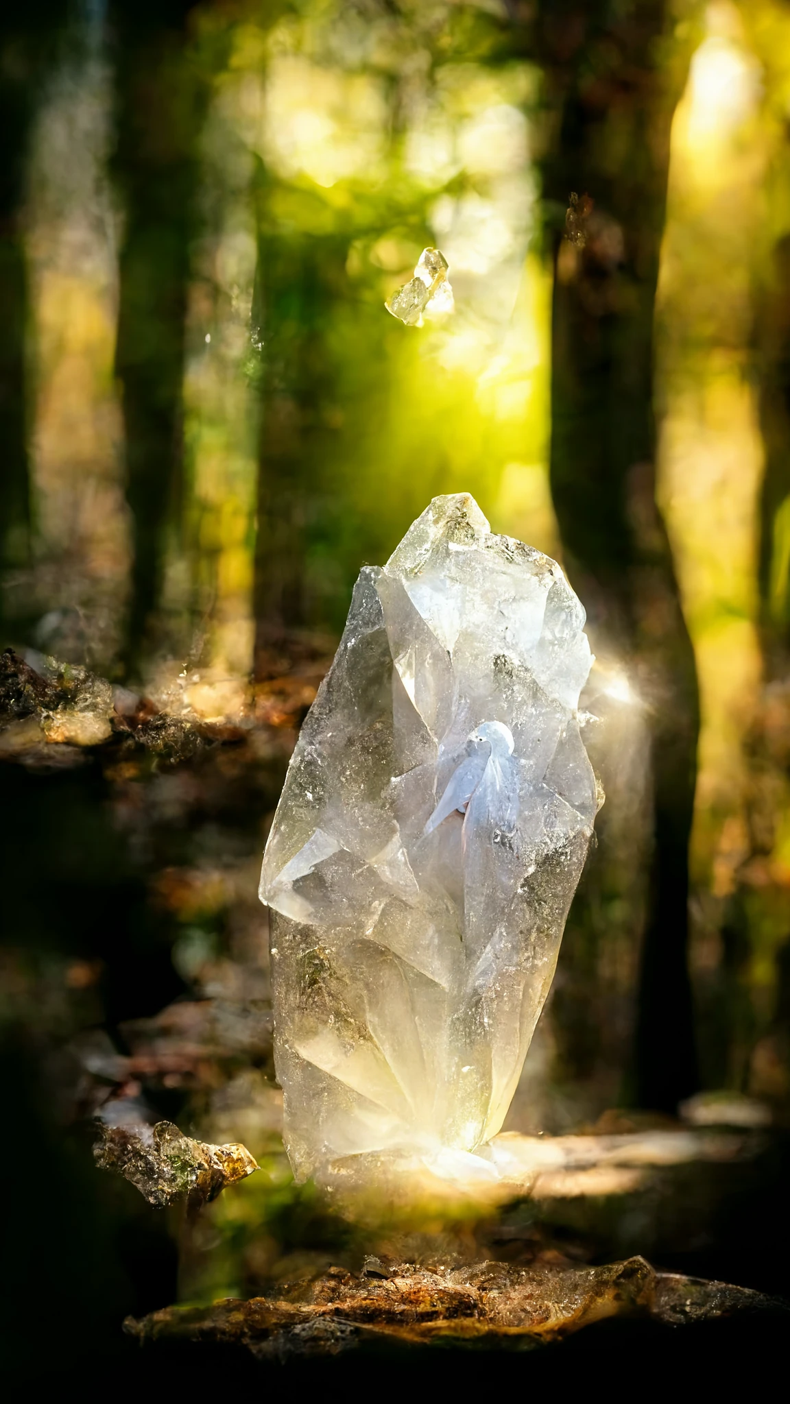 神秘的光芒：水晶石英的戏剧性表现