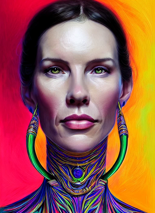 Catriona Balfe: Hypnotic Portrait with Neck Ring