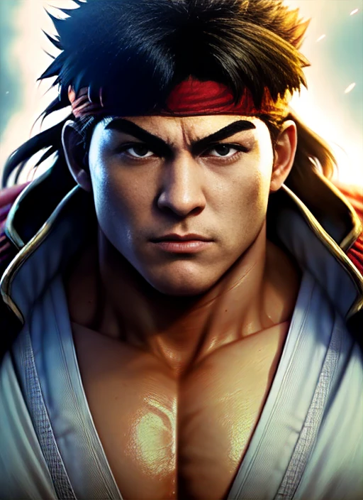 超现实电影游戏角色：Ryu的摄影艺术