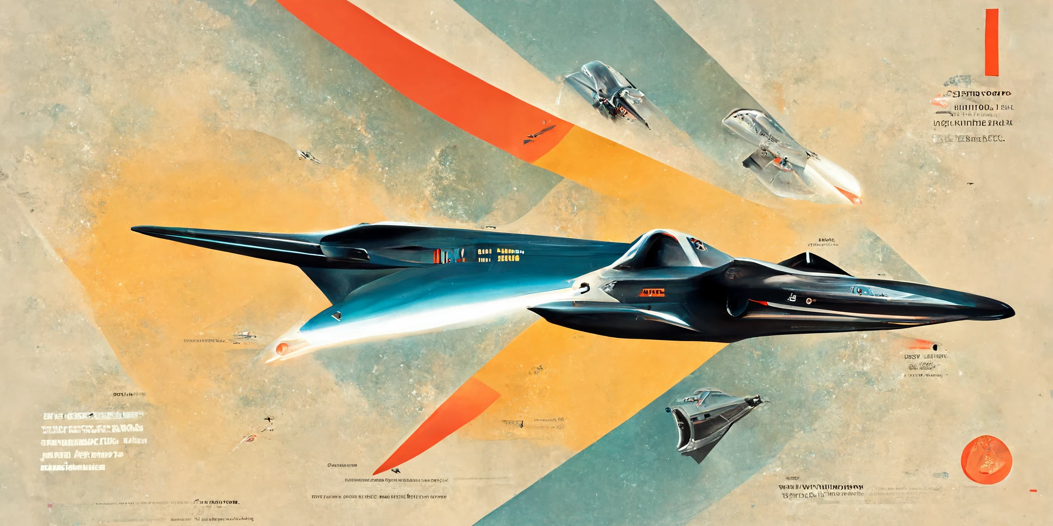 外层空间战斗机设计演变海报