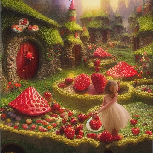 甜蜜仙女村：草莓、奶油、甜甜圈、生日蛋糕、果仁糖