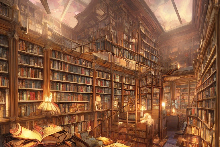 魔幻图书馆：精致动漫风艺术收藏
