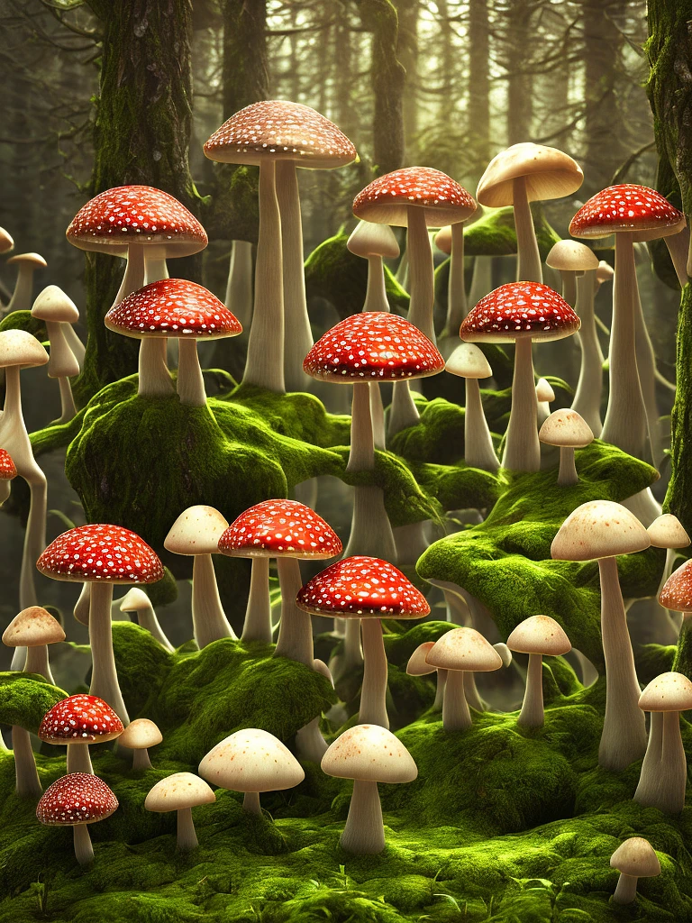 神秘森林：飞蘑菇幻境