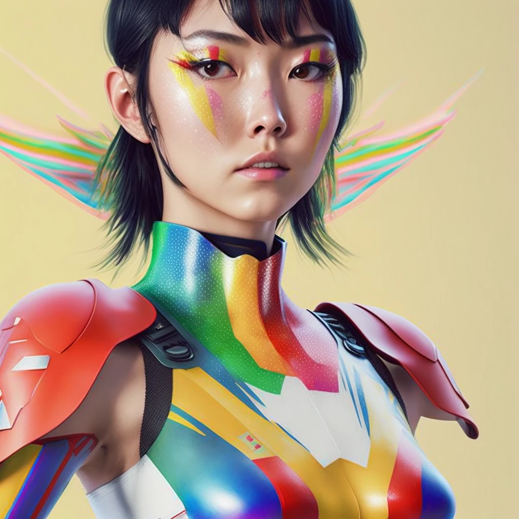 日本超级sentai彩虹：WLOP的photorealism与虚幻引擎的8K渲染
