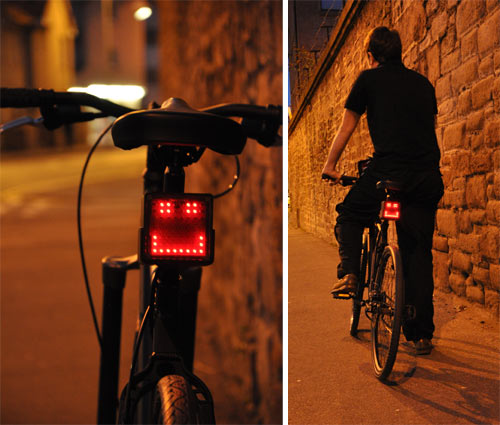 自行车上的表情灯