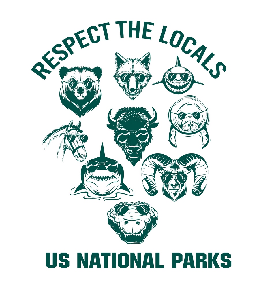 美国各国公园衬衫设计