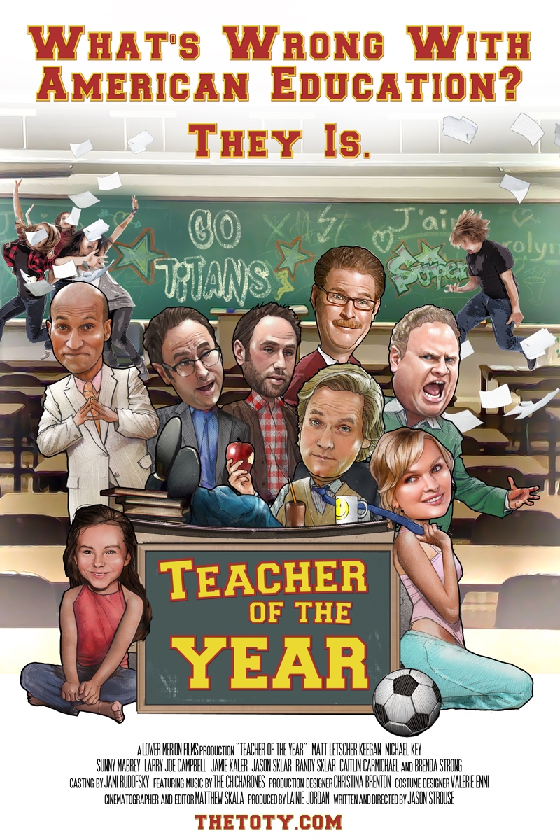 剧情片《年度老师》一张电影海报