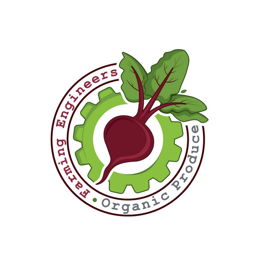 農(nóng)業(yè)工程師有機(jī)產(chǎn)品徽標(biāo)