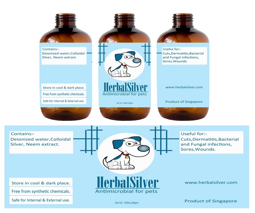 寻找宠物保健品（抗菌喷雾）标签设计