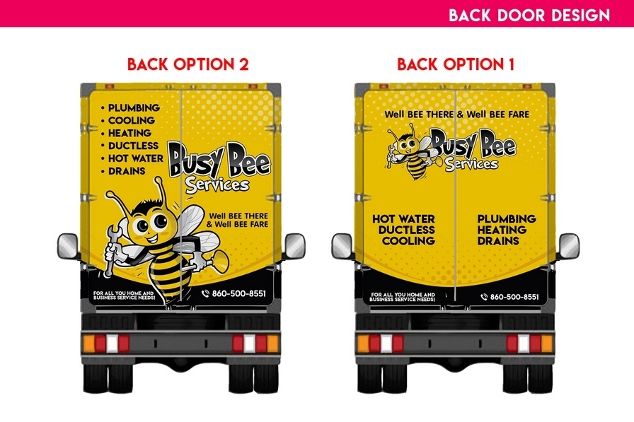 忙碌蜜蜂服务箱卡车包裹