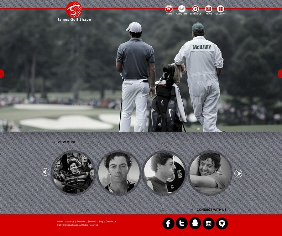 高尔夫赞助网站和徽标