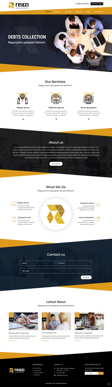 Web設計工作公寓債務收集業務Web設計