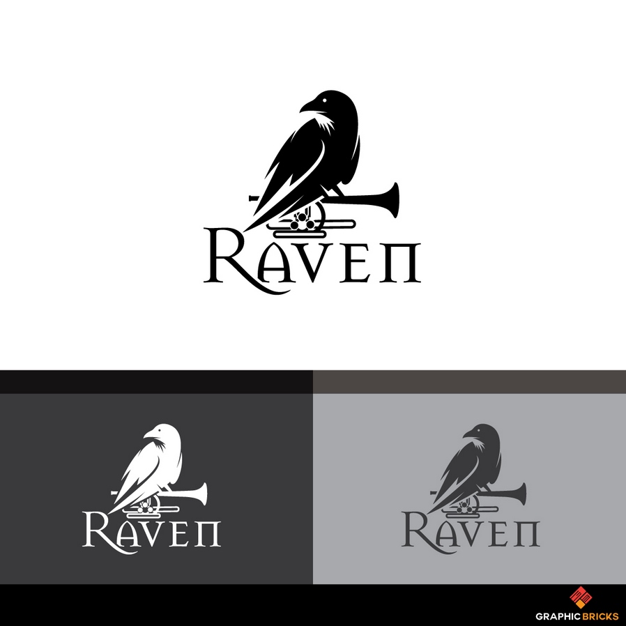 名为Raven特殊小号徽标