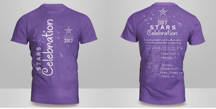 扩大参与计算机会议T恤设计之星庆典