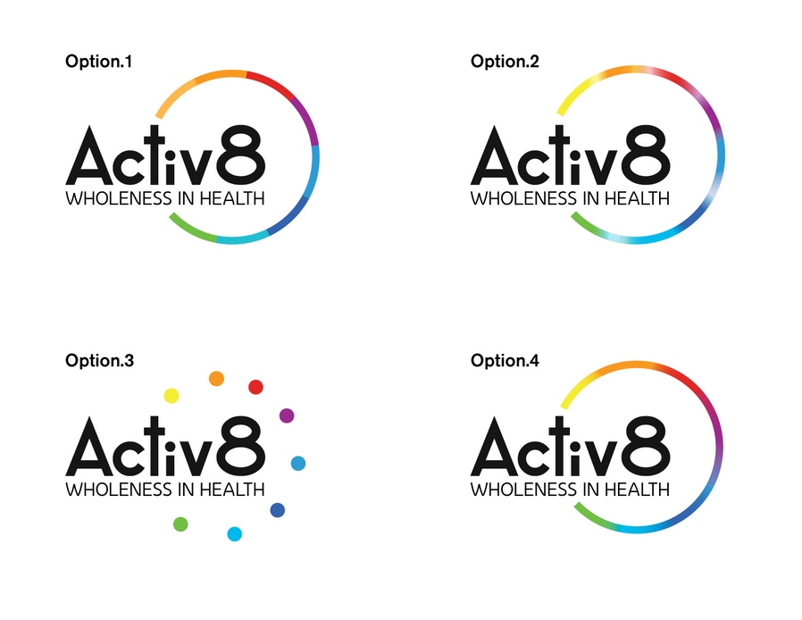 健康健康網絡平臺徽標Activ8健康整體