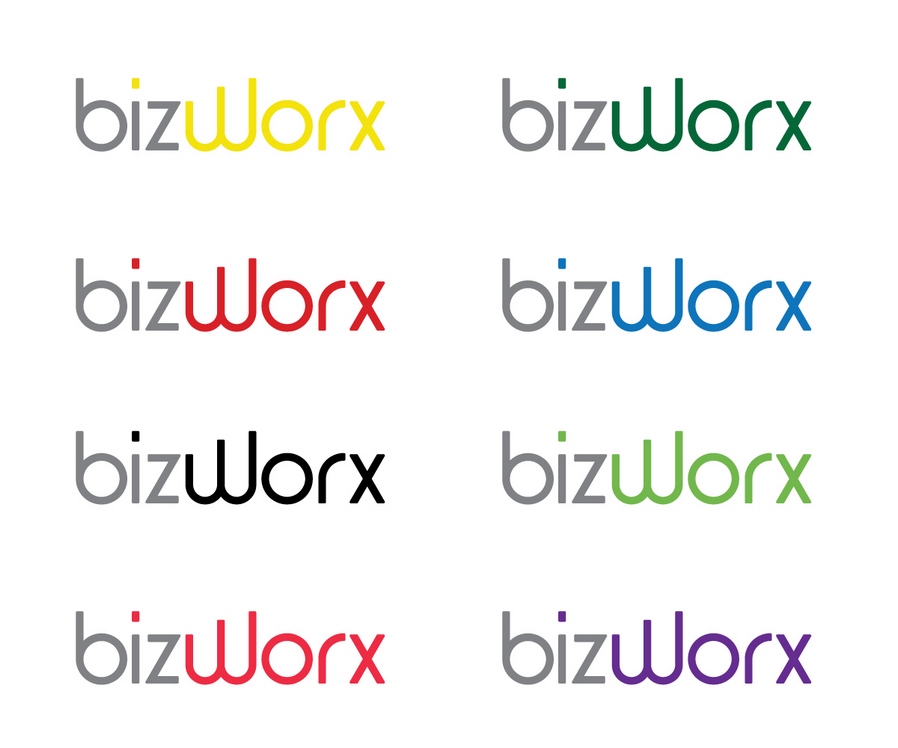 bizworx極簡、流暢徽標