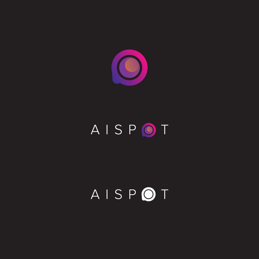 Aispot徽標數字輔助智能城市