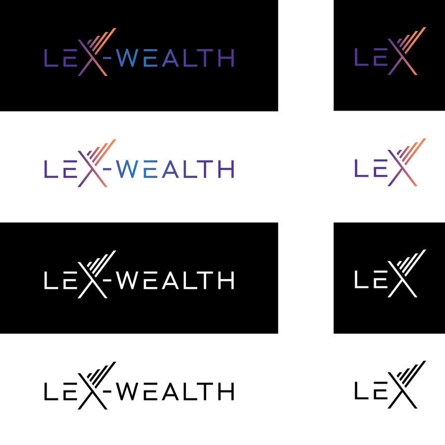 LeX 財富徽標（全新海外財務建議徽標）