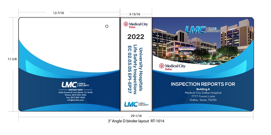 LMC 3环形活页夹封面设计模板