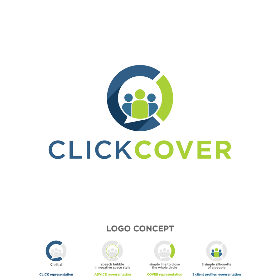 保險咨詢公司ClickCover徽標設計
