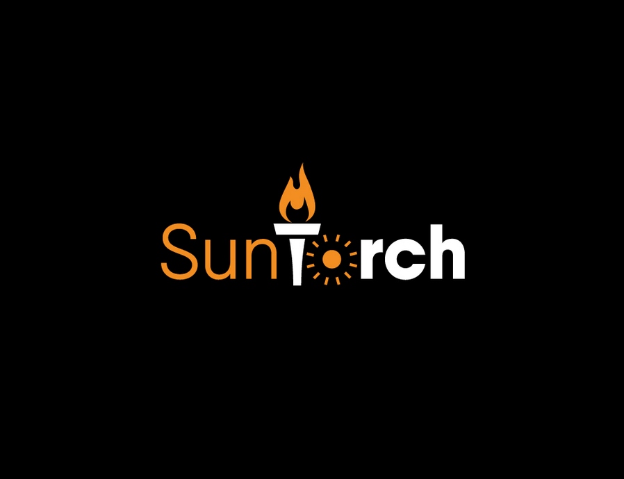 名为SunTorch太阳能公司徽标设计