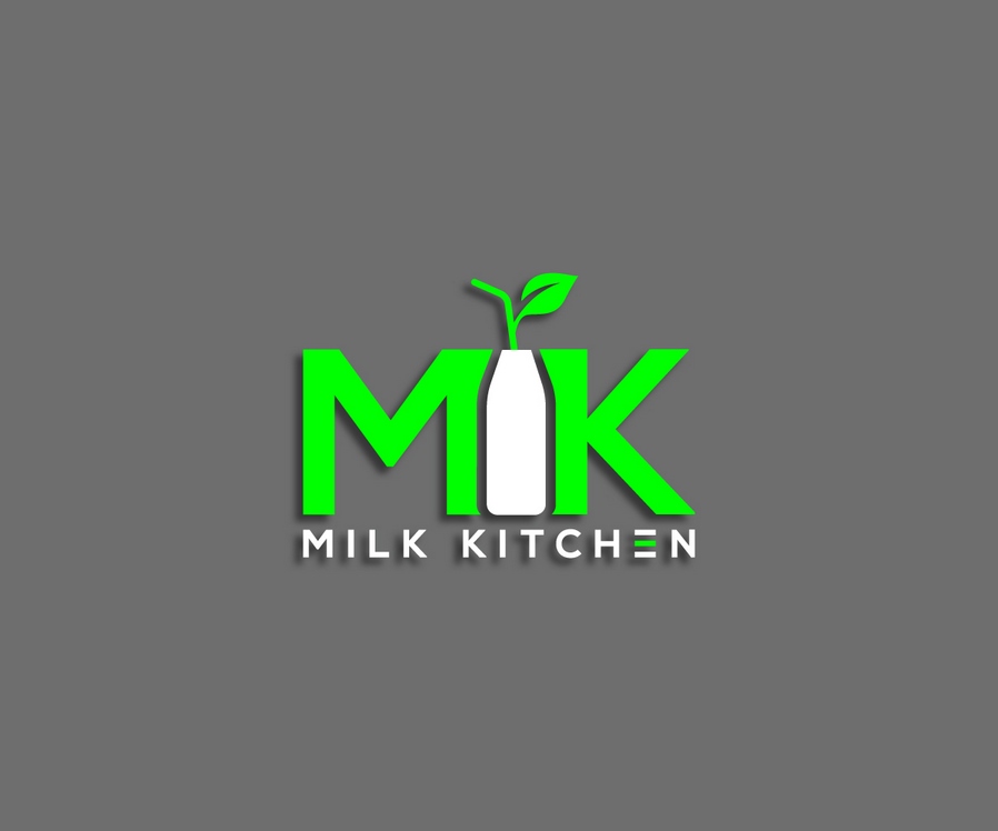 牛奶廚房創新飲料公司標志設計
