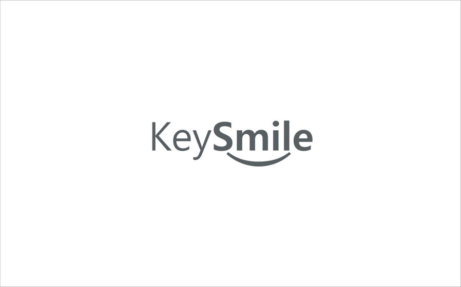 KeySmile現代流線型標志設計