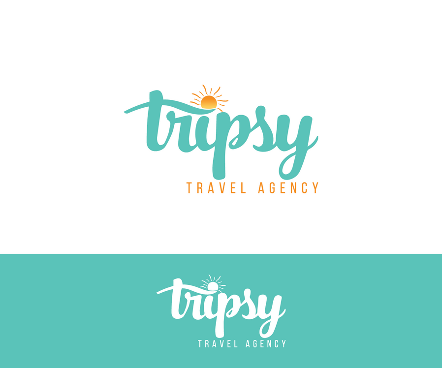 Tripsy旅行社有趣现代古怪标志