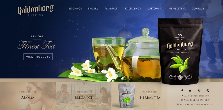 茶叶品牌网页设计