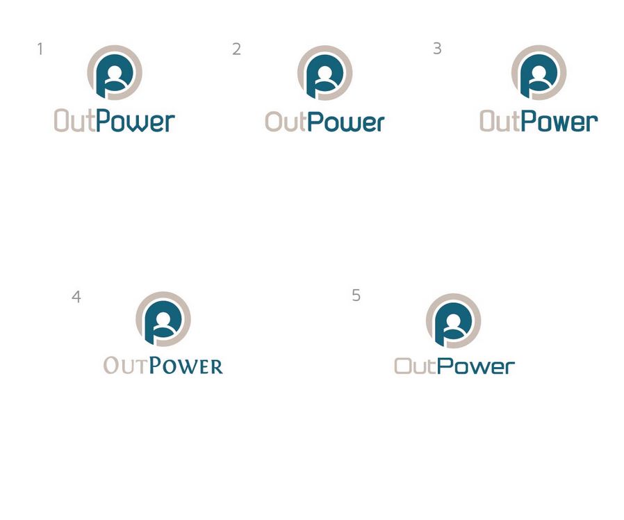 培训和招聘– OutPower徽标设计