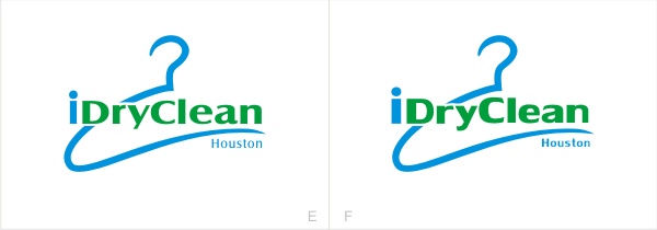 iDryCleanHouston徽标设计