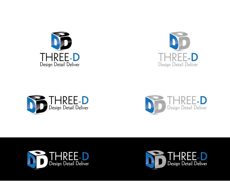 “3D”徽標設計