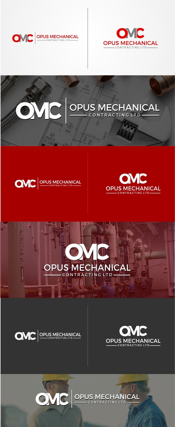 OPUS机械承包有限公司徽标信头设计