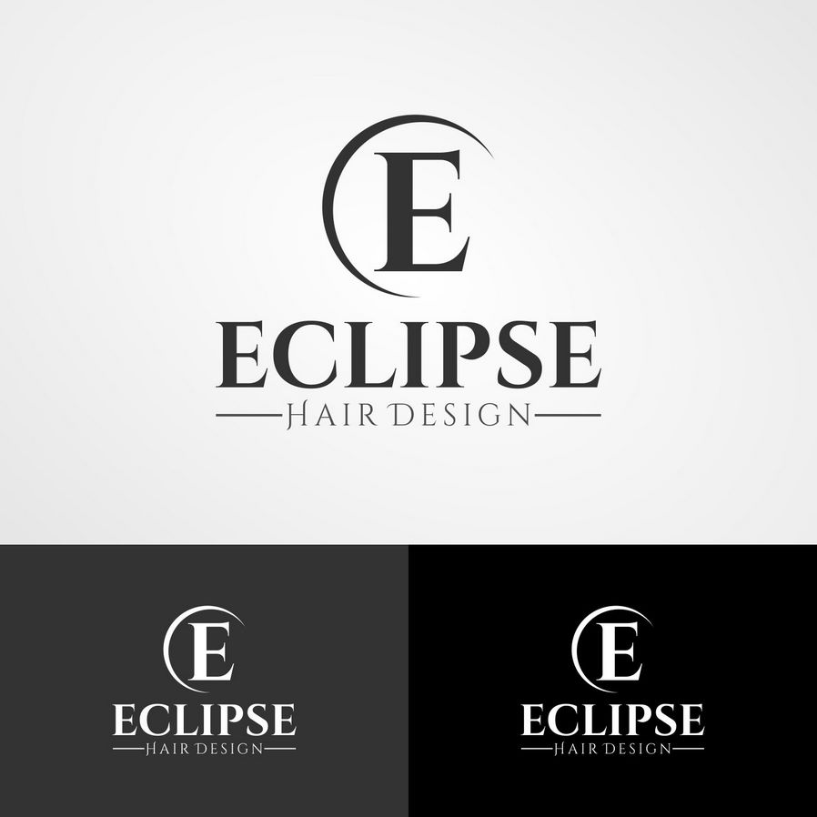 Eclipse头发设计徽标品牌更新