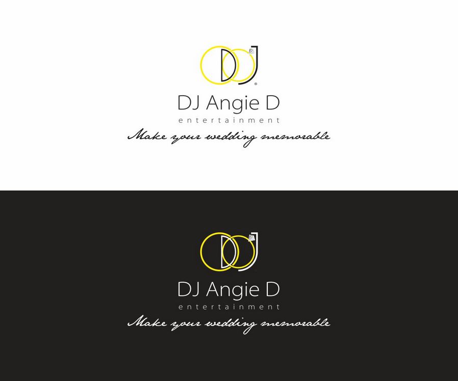 DJ Angie D娛樂更新徽標設計