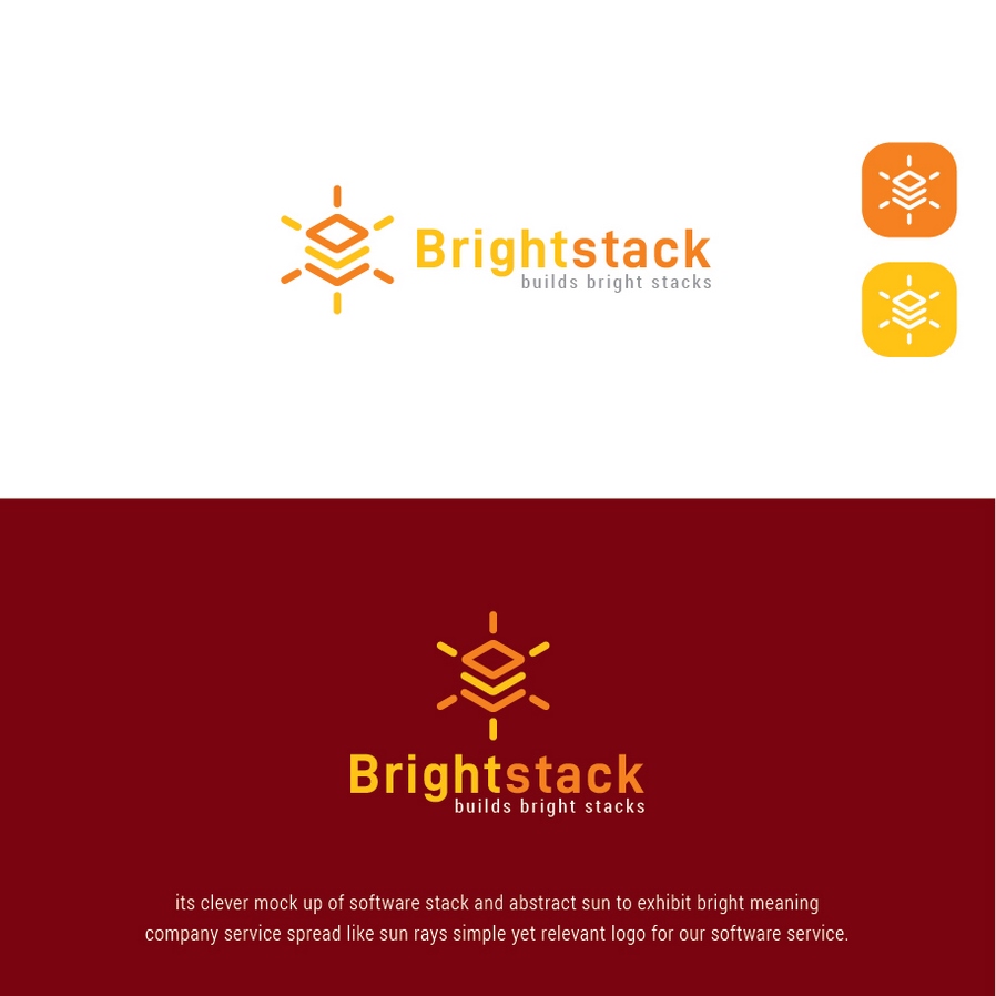 BrightStack徽标设计