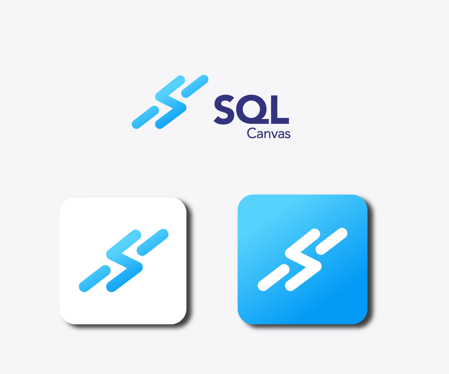 画布上SQL WebApp徽标设计