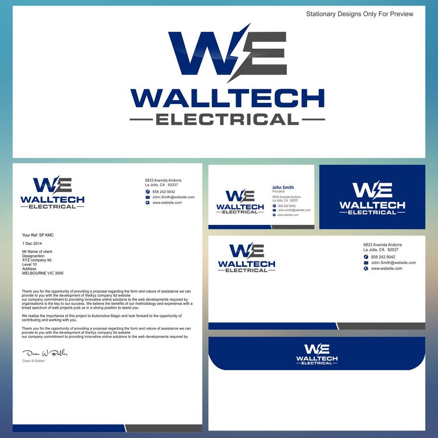 Walltech電氣標志