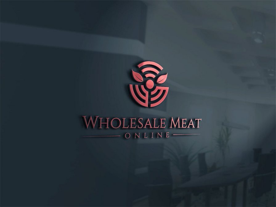 在線肉類批發商標識和名片設計